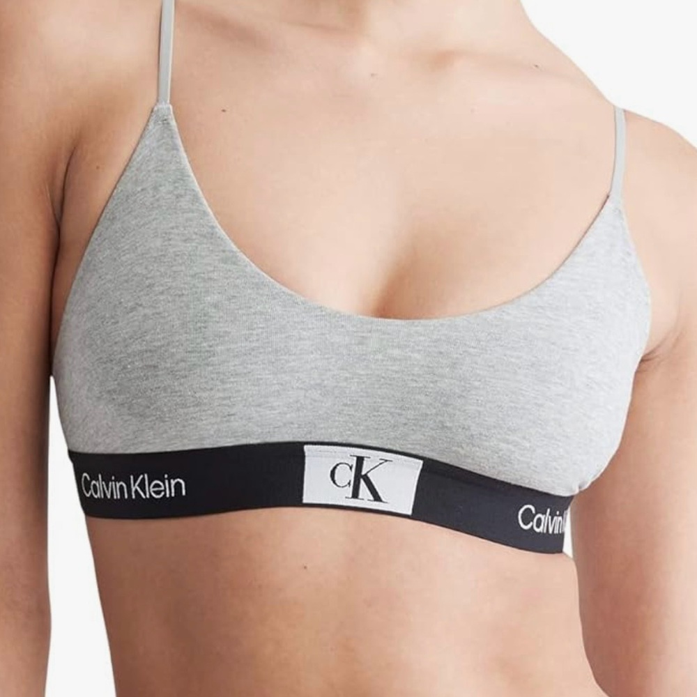 Calvin Klein 1996 Cotton Stretch Unlined Bralette